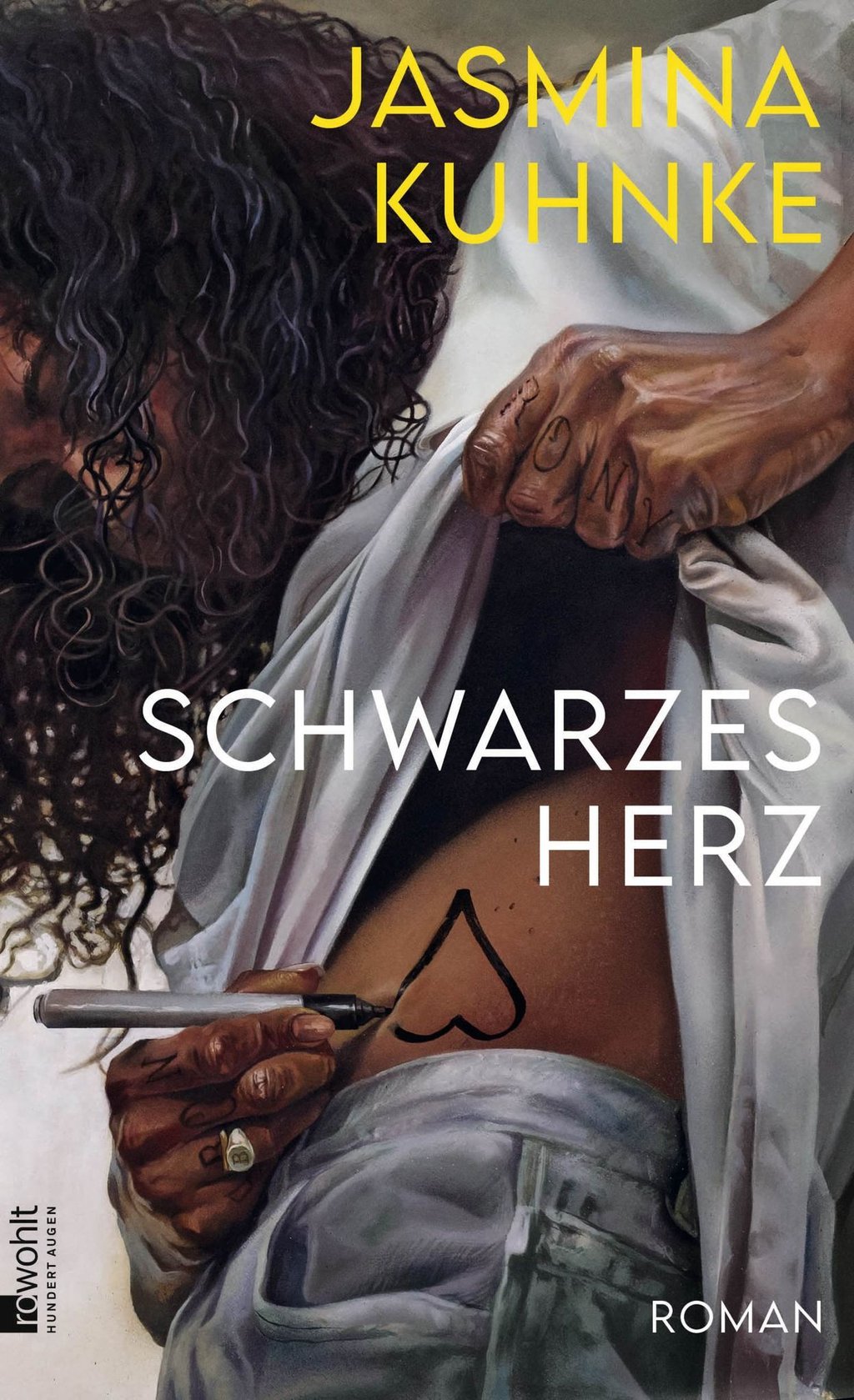 Das Cover des Buches „Schwarzes Herz“ von der Autorin Jasmina Kuhnke.