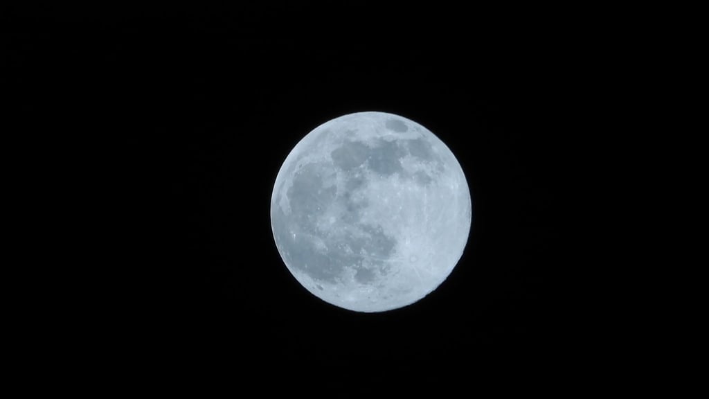 Der erste Vollmond des Jahres. Ein Teil einer SpaceX-Rakete könnte laut US-Raumfahrtbehörde Nasa Anfang März mit dem Himmelskörper zusammenstoßen.