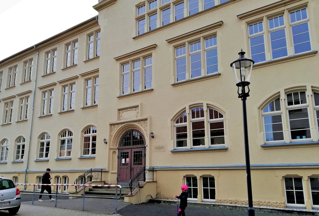 Das Veit-Ludwig-von-Seckendorff-Gymnasium in Meuselwitz befindet sich im Herzen der Kleinstadt. 315 Schüler lernen hier.