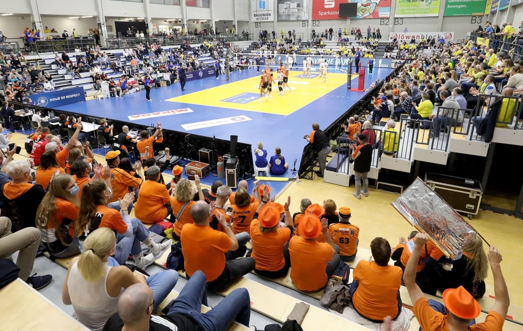 Das Heimspiel der Berlin Volleys gegen Benfica Lissabon fällt aus.