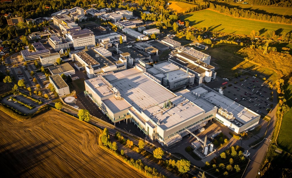 Der Siltronic-Standort im sächsischen Freiberg.