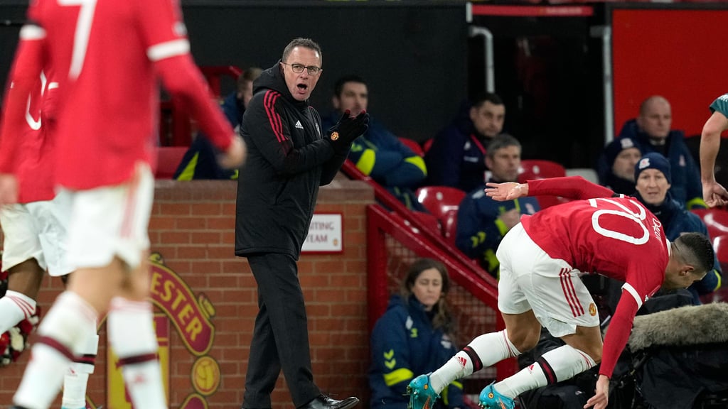 Ralf Rangnick verlor mit Manchester United gegen Middlesborough.