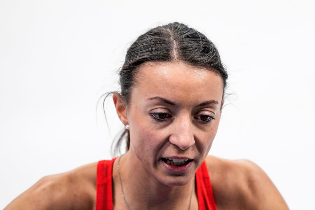 Hat bescheidene Ziele für die Winterspiele in Peking: Nicole Schott beim Training.