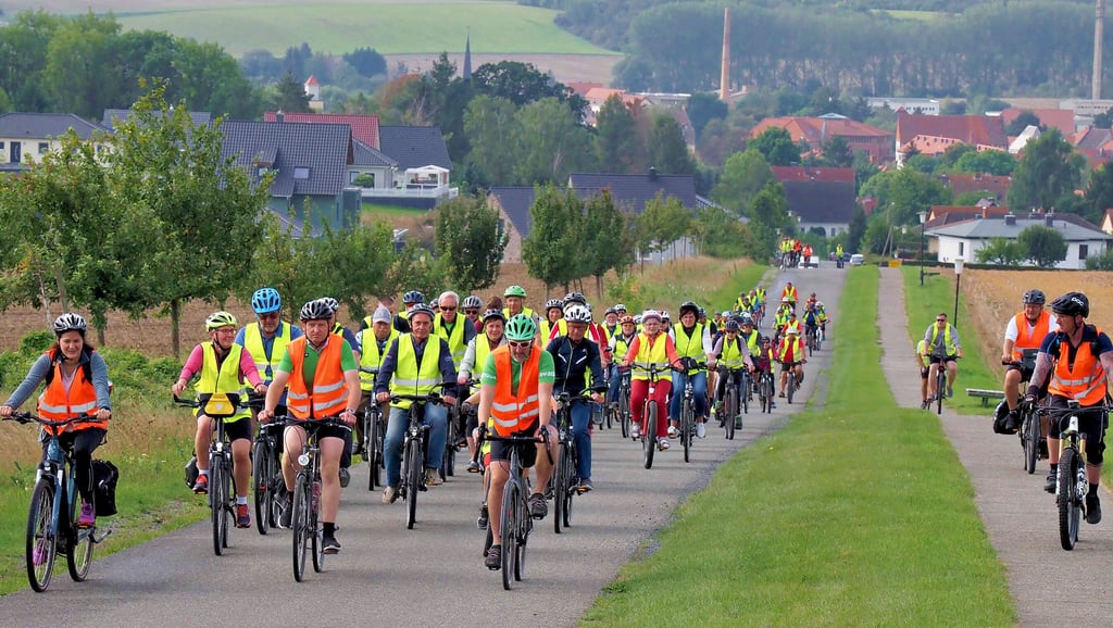 Diese Fahrradtour mit etwa 120 Teilnehmern im vergangenen September war ein touristischer Höhepunkt in den schwierigen Pandemiejahren.
