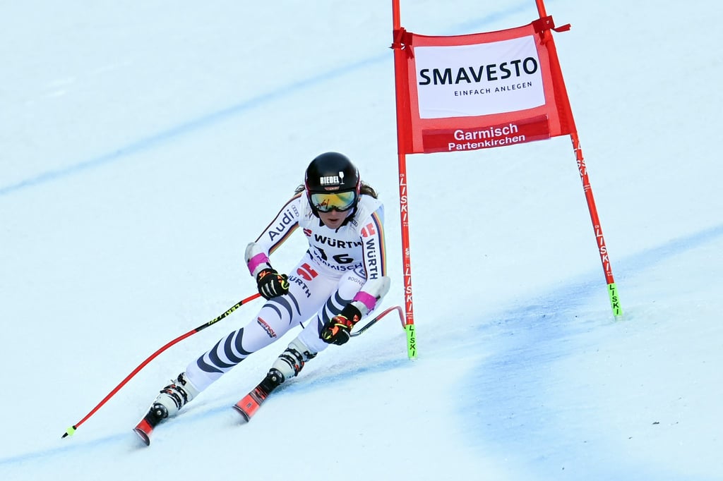 Skirennfahrerin Kira Weidle kam beim Heim-Weltcup in Garmisch-Partenkirchen beim Super-G nur auf Rang 20.
