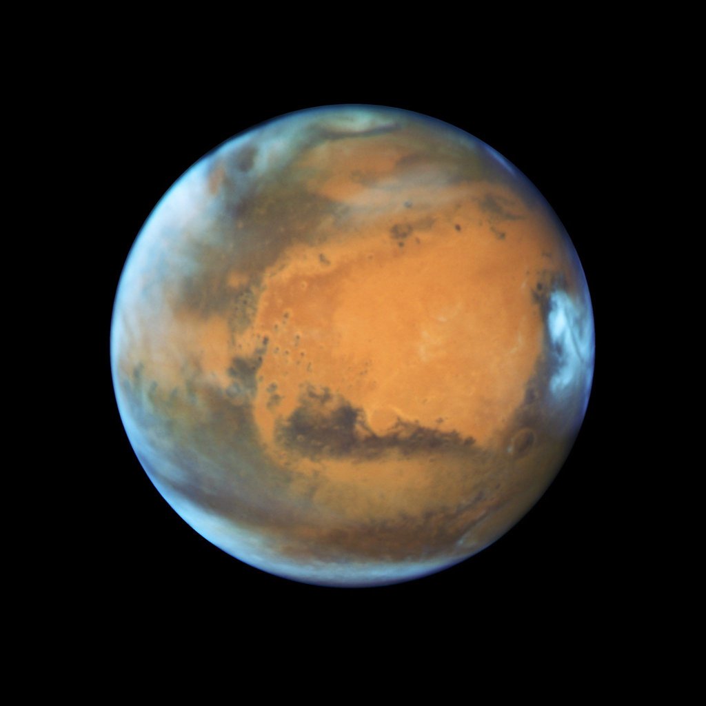 Der Mars betrachtet durch dasHubble Space Teleskop.