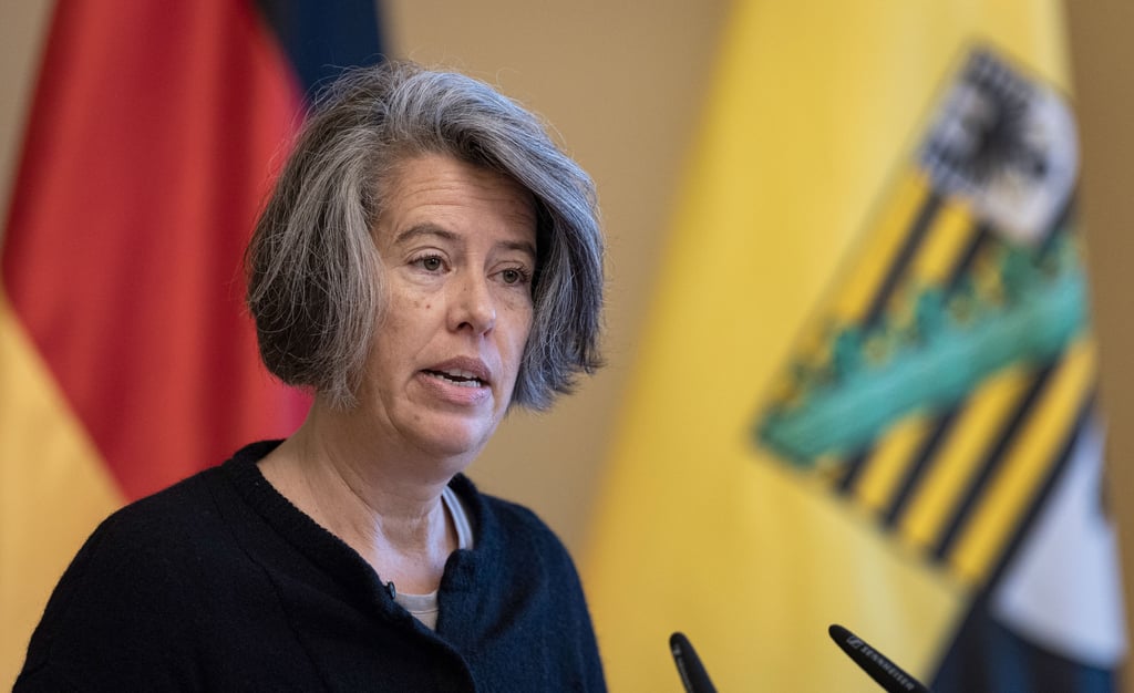 Sachsen-Anhalts Innenministerin Tamara Zieschang (CDU) in der Staatskanzlei von Sachsen-Anhalt