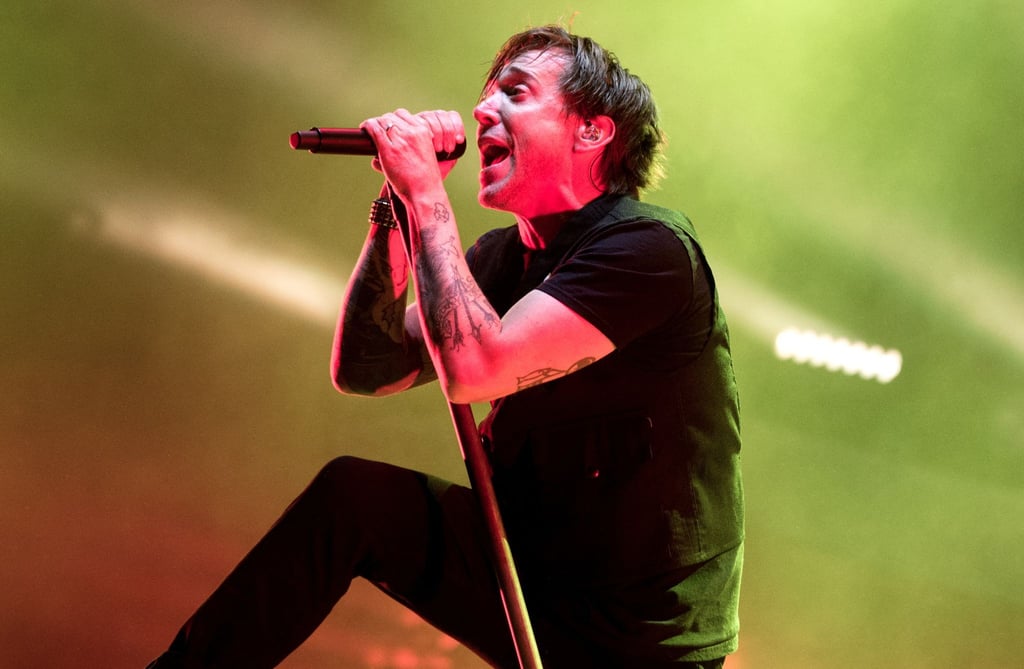 Benjamin Kowalewicz, Sänger der Band Billy Talent, steht auf dem Hurricane Festival 2018.