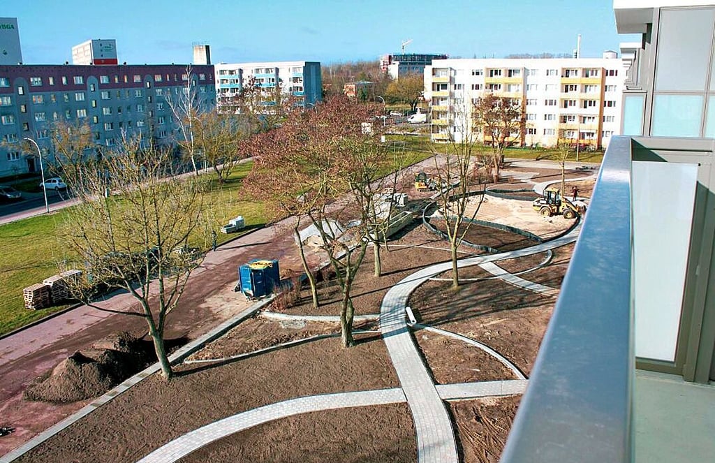 Die Wohnungsbaugenossenschaft Altmark modernisiert ihr Quartier in der Robert-Dittmann-Straße in Stendal-Stadtsee.