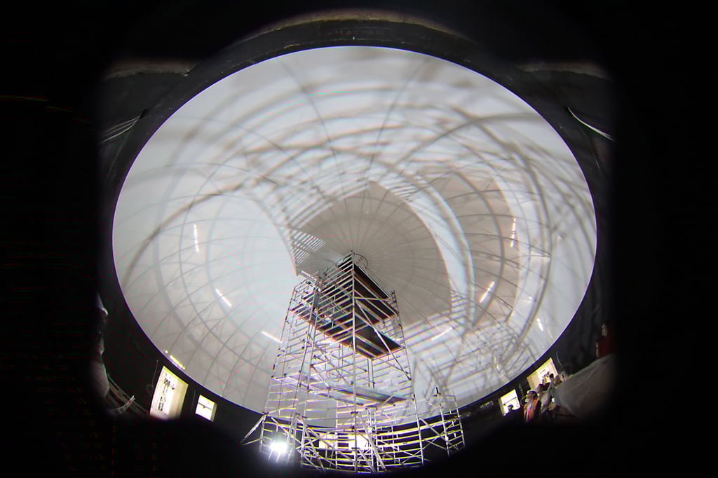 Der Sternensaal im Planetarium braucht eine neue Kuppel. Die in den USA produzierte Spezialanfertigung hat Mängel.