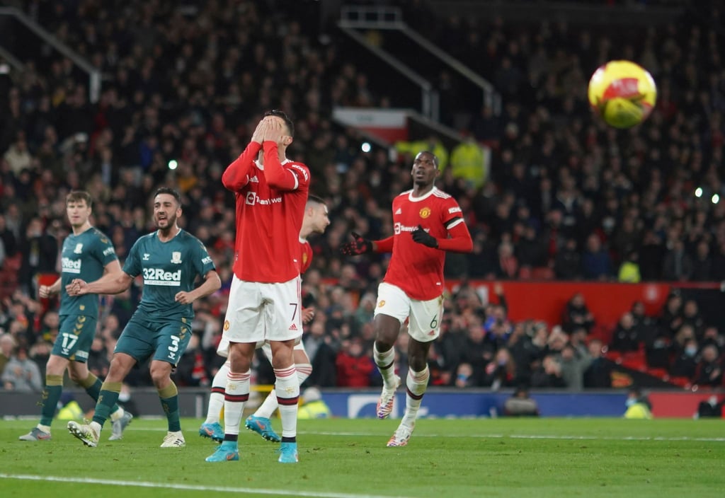 Cristiano Ronaldo verschoss im Spiel gegen den FC Middlesbrough einen Elfmeter.