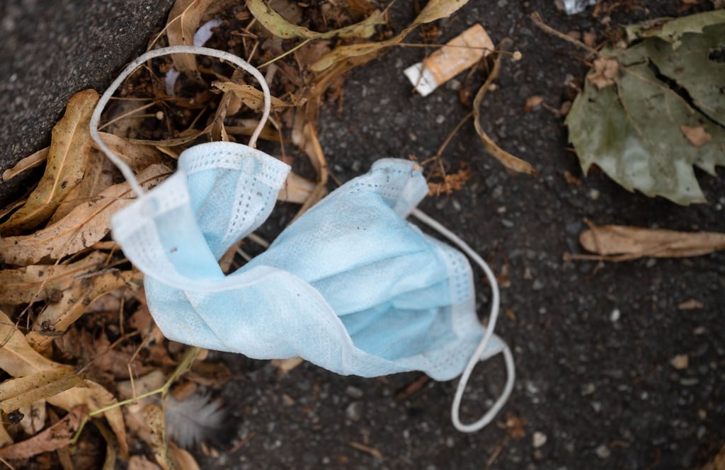 Weggeworfene oder verlorene Corona-Schutzmasken sind eine Gefahr für Wildtiere.