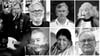 Diese Prominenten gehören zu den Prominenten Todesfällen im Jahr 2022: Von links: Meat Loaf, Gerhard Roth, Gerd Schädlich, Ellen Tiedtke, Unten: Hans Neuenfels, Lata Mangeshkar, Ronnie Hellström.