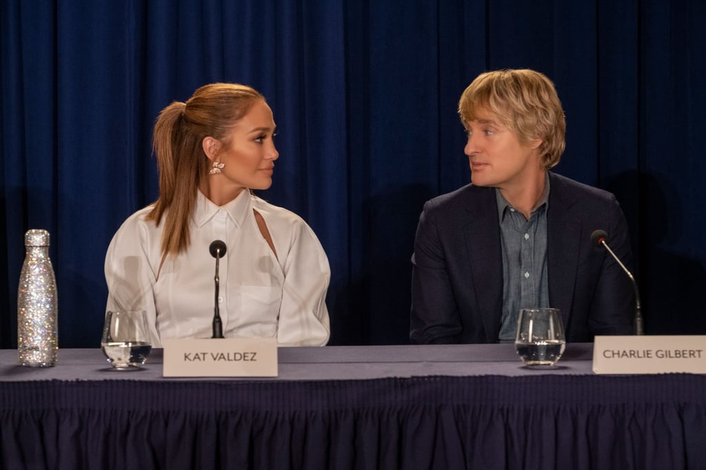 Jennifer Lopez (l) als Kat Valdez und Owen Wilson als Charlie Gilbert in einer Szene des Films "Marry me - Verheiratet auf den ersten Blick".