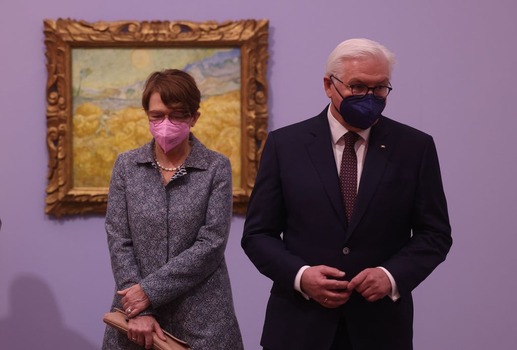 Bundespräsident Frank-Walter Steinmeier und seine Frau Elke Büdenbender zu Gast im Museum Folkwang in Essen.