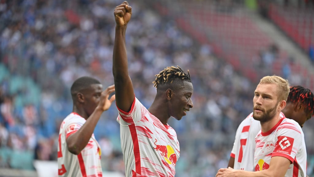 Das Doppelherz von RB Leipzig: Amadou Haidara und Konrad Laimer.