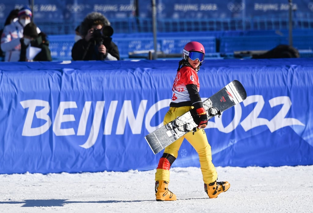 Snowboarderin Ramona Hofmeister schied im Viertelfinale des Parallel-Riesenslaloms aus.