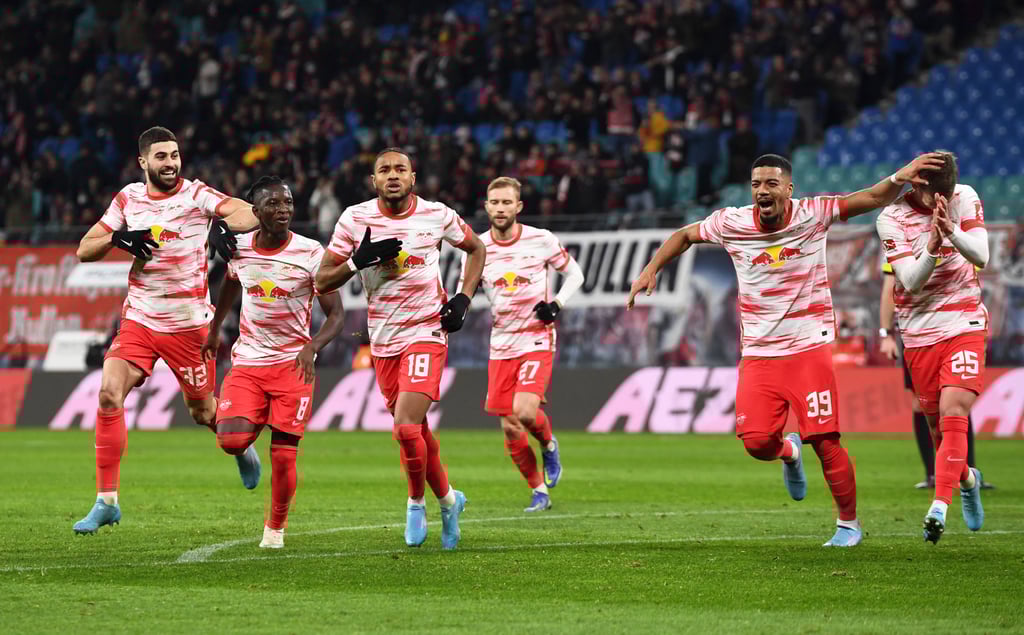 Knotenlöser: Christopher Nkunku (vorn) erzielt das 1:0 für RB gegen Köln.