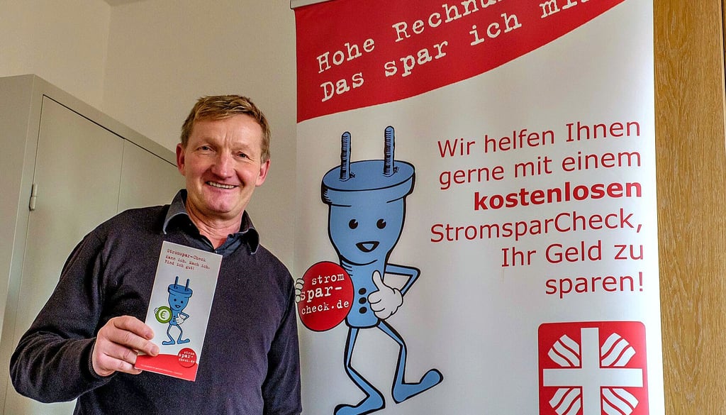 Jörg Vibrans ist bei der Caritas Projektleiter des Stromspar-Checks, der viele Tipps gibt, wie Energie gespart werden kann.