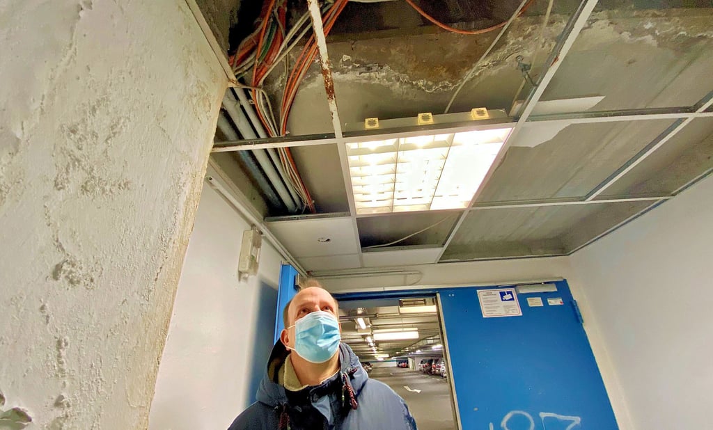 Wasserschaden an der Tiefgarage: Nach jahrelangem Rätselraten möchte Thomas Gruschka nun der Ursache auf den Grund gehen.