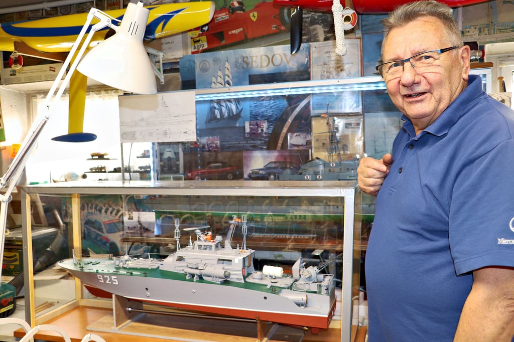 Dieses Torpedo-Schnellboot vom Typ „Libelle“ hat Klaus Klein gebaut.