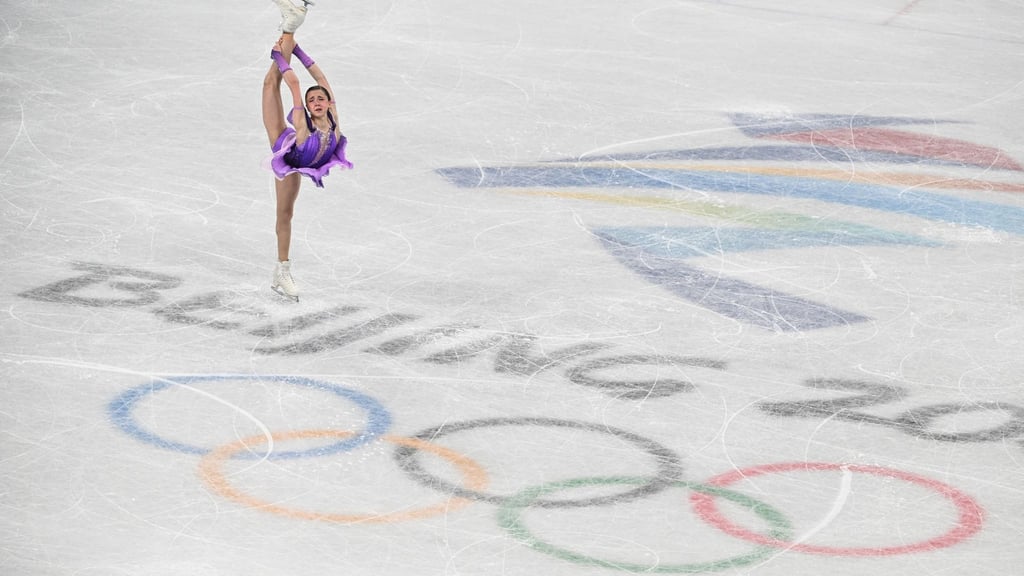 Die Russin Kamila Walijewa beim Kurzprogramm.