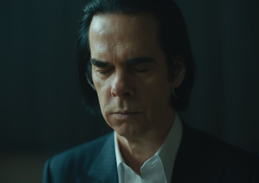 Nick Cave, australischer Musiker, Schriftsteller, Drehbuchautor und Schauspieler, in einer Szene des Films „This Much I Know To Be True“.