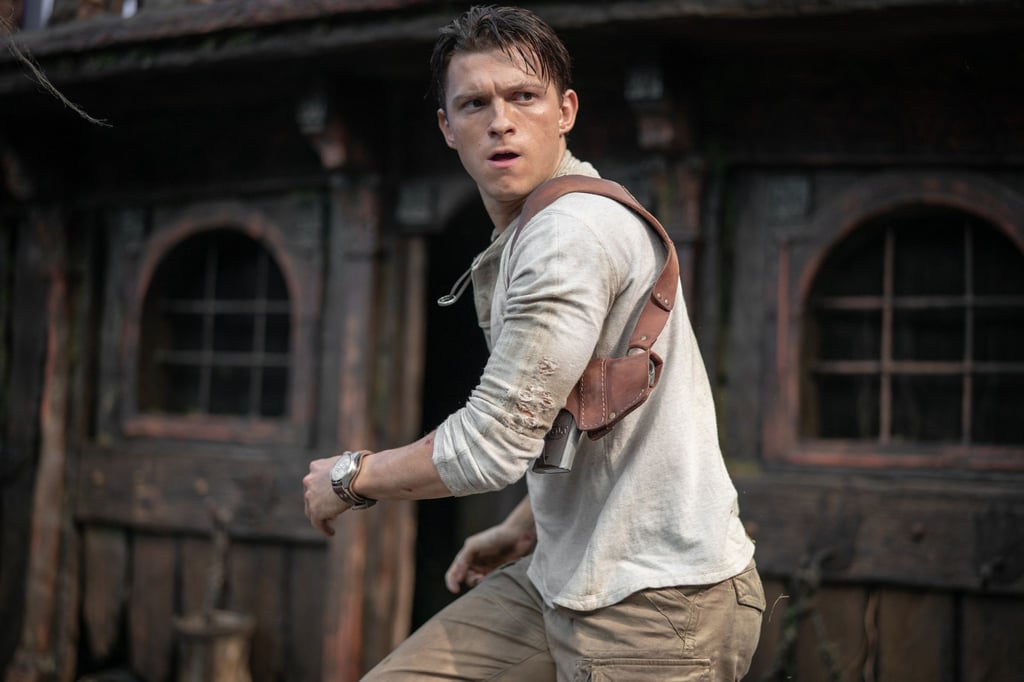 Durchtrainiert: Tom Holland als Nathan Drake in einer Szene des Films „Uncharted“.
