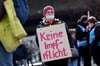 Demonstranten wollen auch in Sangerhausen gegen die Impfpflicht Position beziehen