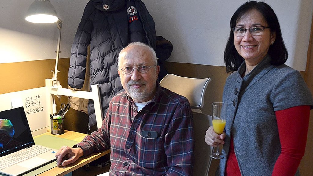 Jürgen Lenski (links) und Venus Käppler werden das Quartiersbüro im Mehrgenerationenhaus in Stendal nutzen.