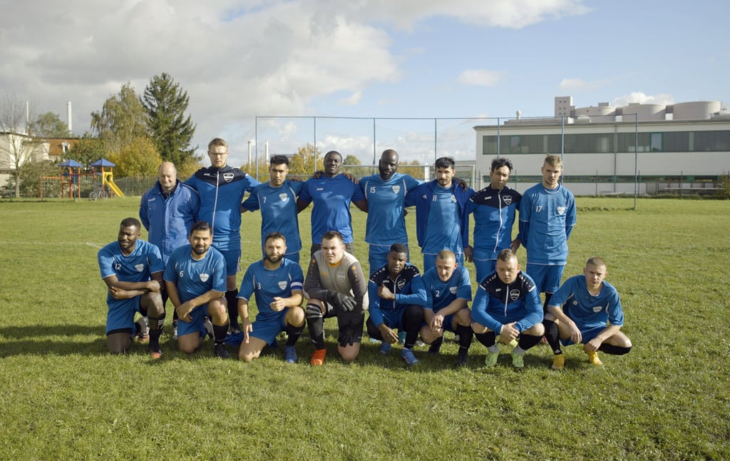 Das Fußballteam vom SV Blau-Weiß Grana