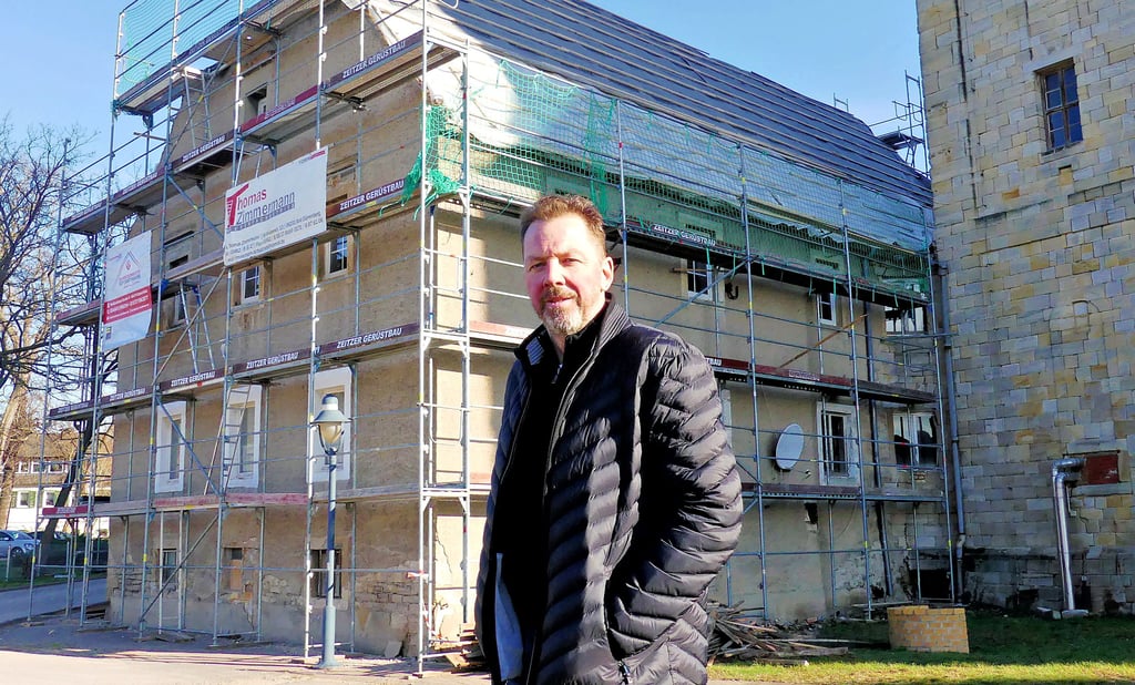 14 Wohnungen will Investor Ludger Konrad auf dem Areal des „Alten Fährhofs“ schaffen. Der alte Gasthof ist ein Einzeldenkmal.