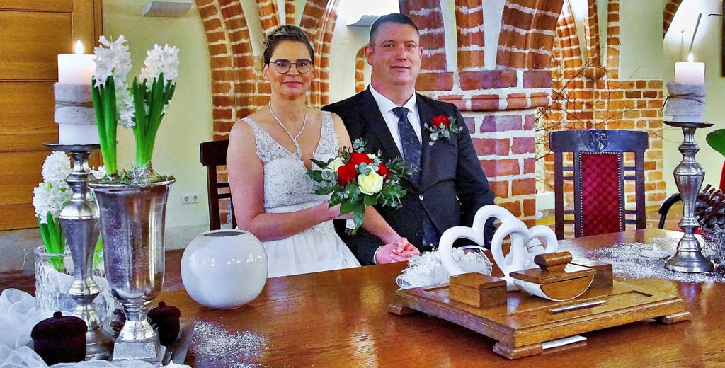 Stefanie geb. Wolski und Gordon Heise haben am 22.2.2022 im Rathaus in Stendal geheiratet.