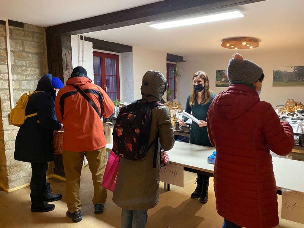 Einmal in der Woche ist Markttag im Burchardiekloster Halberstadt.