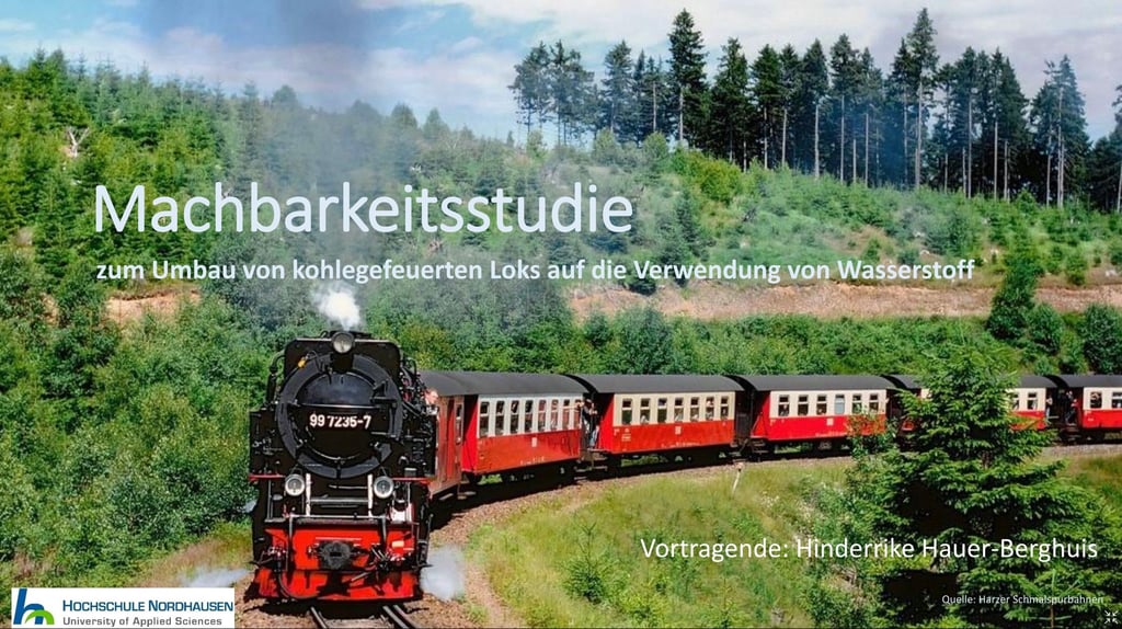Die Machbarkeitsstudie untersuchte, ob die Dampfloks auch mit Wasserstoff befeuert werden können.