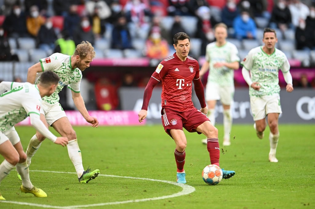 Traf auch gegen Greuther Fürth: Bayern-Stürmer Robert Lewandowski.