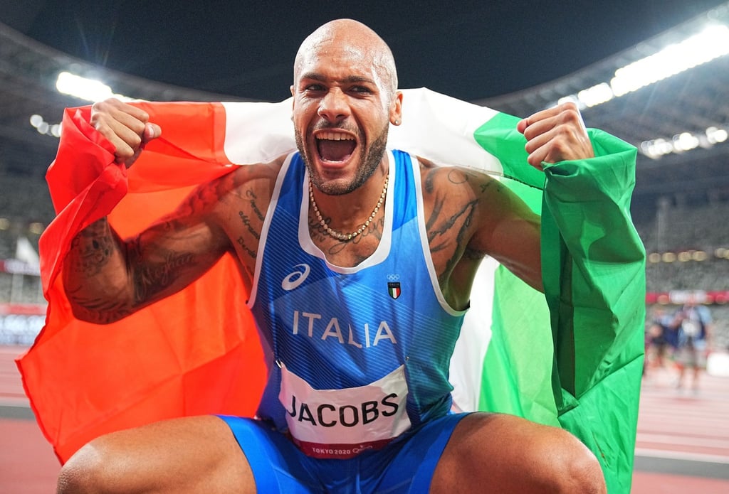 Sprint-Olympiasieger Marcell Lamont Jacobs aus Italien startet beim Hallen-Leichtathletik-Event in Berlin.