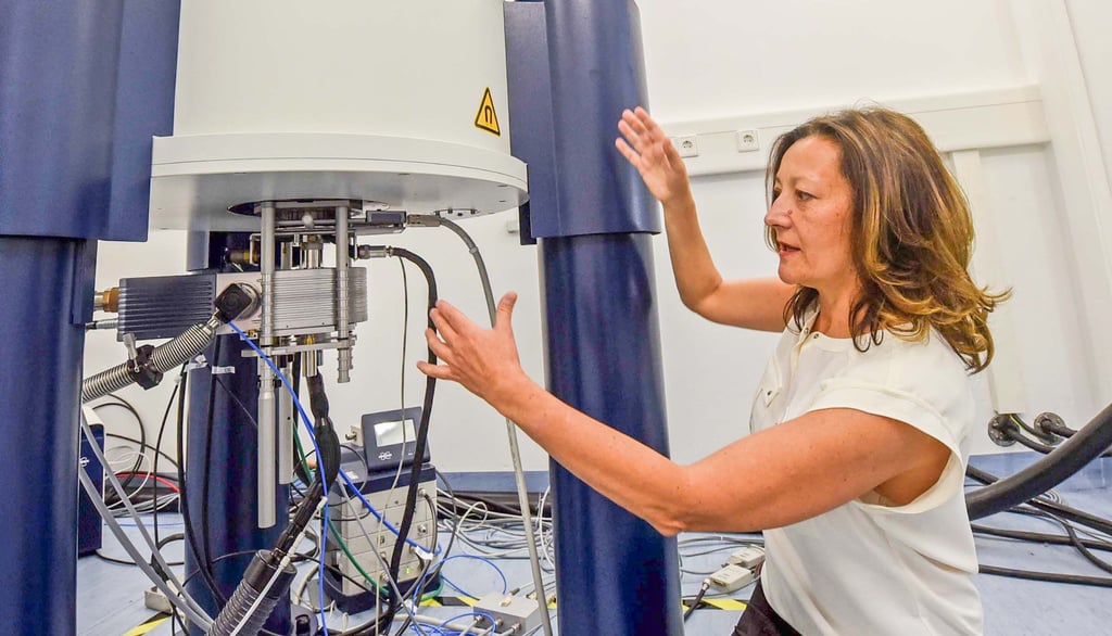 Ljudmilla Borisjuk ist Wissenschaftlerin am Leibniz-Institut und Herrin über ein Spektrometer.