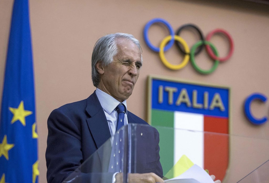 Der Präsident des italienischen Olympischen Komitees (Coni): Giovanni Malago.