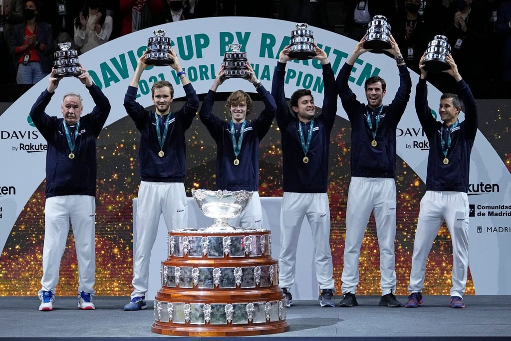 Das Team des russischen Tennisverbands gewann 2021 den Davis Cup.