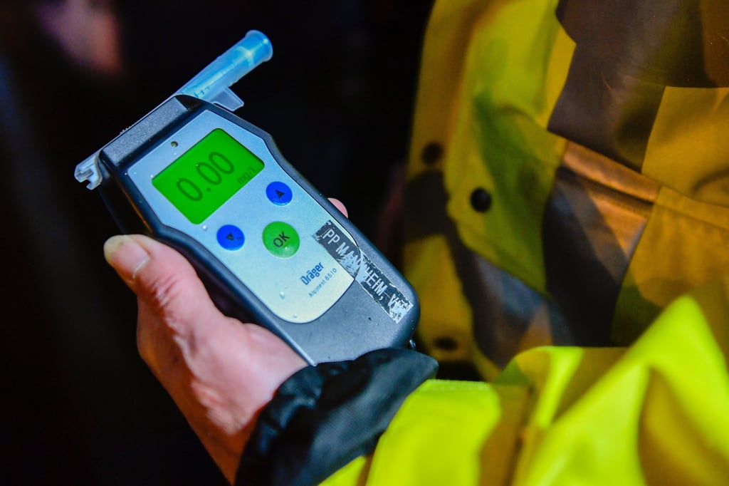 Der Atemalkohltest beim Autofahrer in Muldenstein verlief postiv.