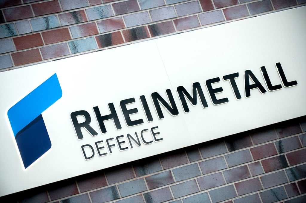 Das Logo von Rheinmetall Defence.