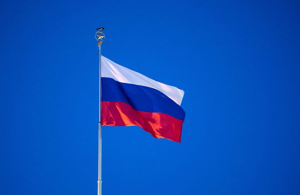 Die Flagge der Russischen Föderation.