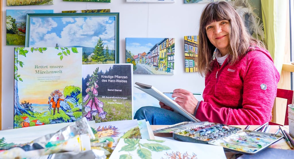 „Rettet unsere Märchenwelt“ heißt das Buch, das die Harzmalerin Angela Peters jetzt für Kinder geschrieben hat.