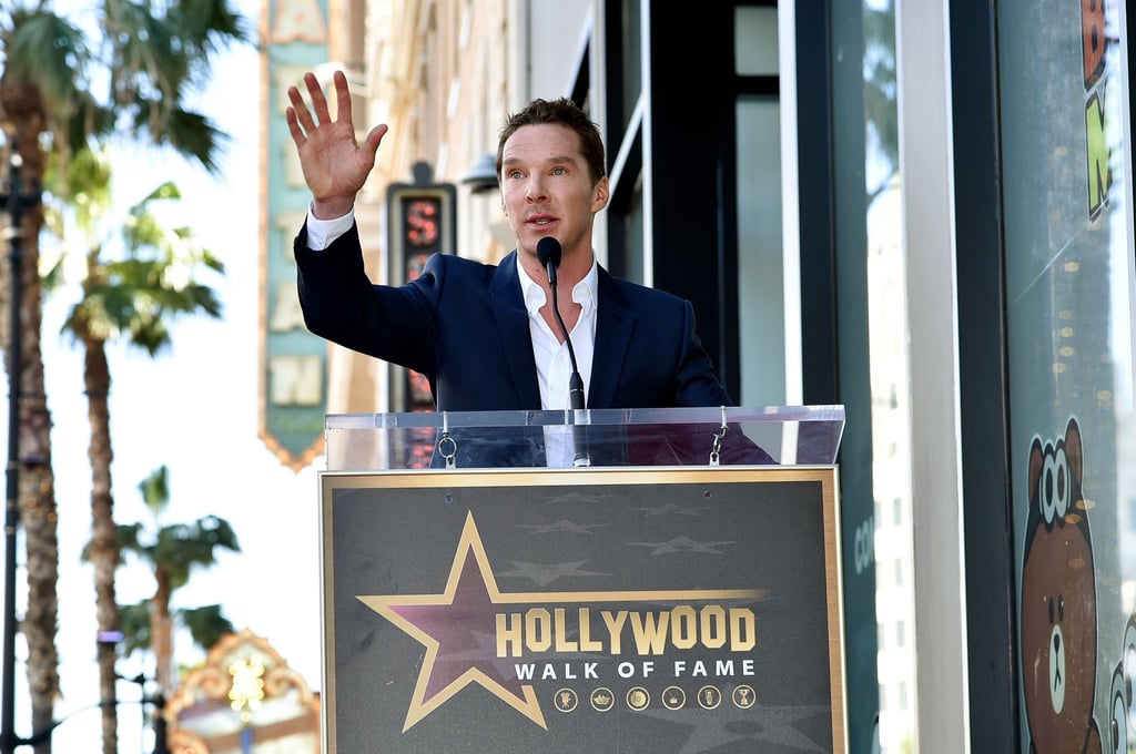 Benedict Cumberbatch bei der Zeremonie für seinen Stern auf dem Hollywood „Walk of Fame“.