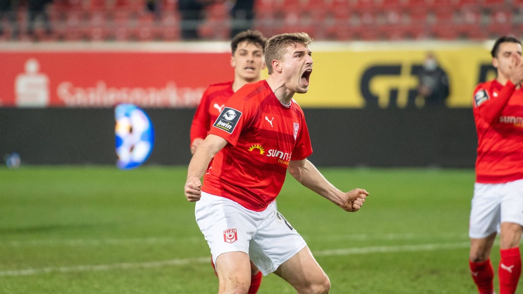 HFC-Stürmer Elias stellt die Weichen nun auf das Sachsen-Anhalt-Derby beim 1. FC Magdeburg.