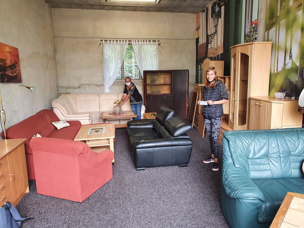 Vor kurzem zeigte sich das Möbellager im Sozialkaufhaus noch gut gefüllt, wie hier zu sehen ist. Aktuell jedoch ist es so gut wie leer.