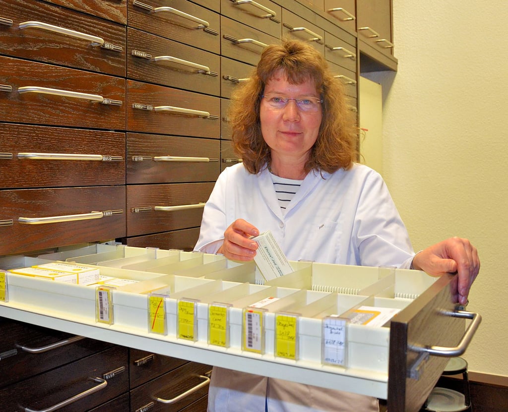 Inhaberin Annett Blümel leitet seit 2005 die Apotheke. Übernommen hat sie den Betrieb von ihrer Mutter, Elisabeth Nusch, die die Apotheke seit den 1970er-Jahren führte.
