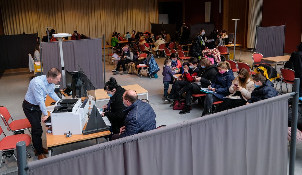 Blick in die Flüchtlingsaufnahme im Kulturtreff Neustadt.