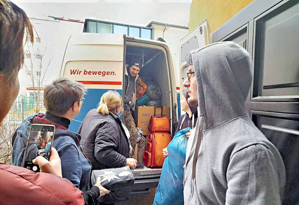 Der Hilfstransport für die Ukraine aus Mosigkau ist am Sonnabend am Ziel in Lublin angekommen.
